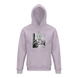Synergy Synch'd Hands Organic Unisex Hoodie lilak flat front