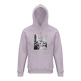 Synergy Synch'd Hands Organic Unisex Hoodie lilak flat front