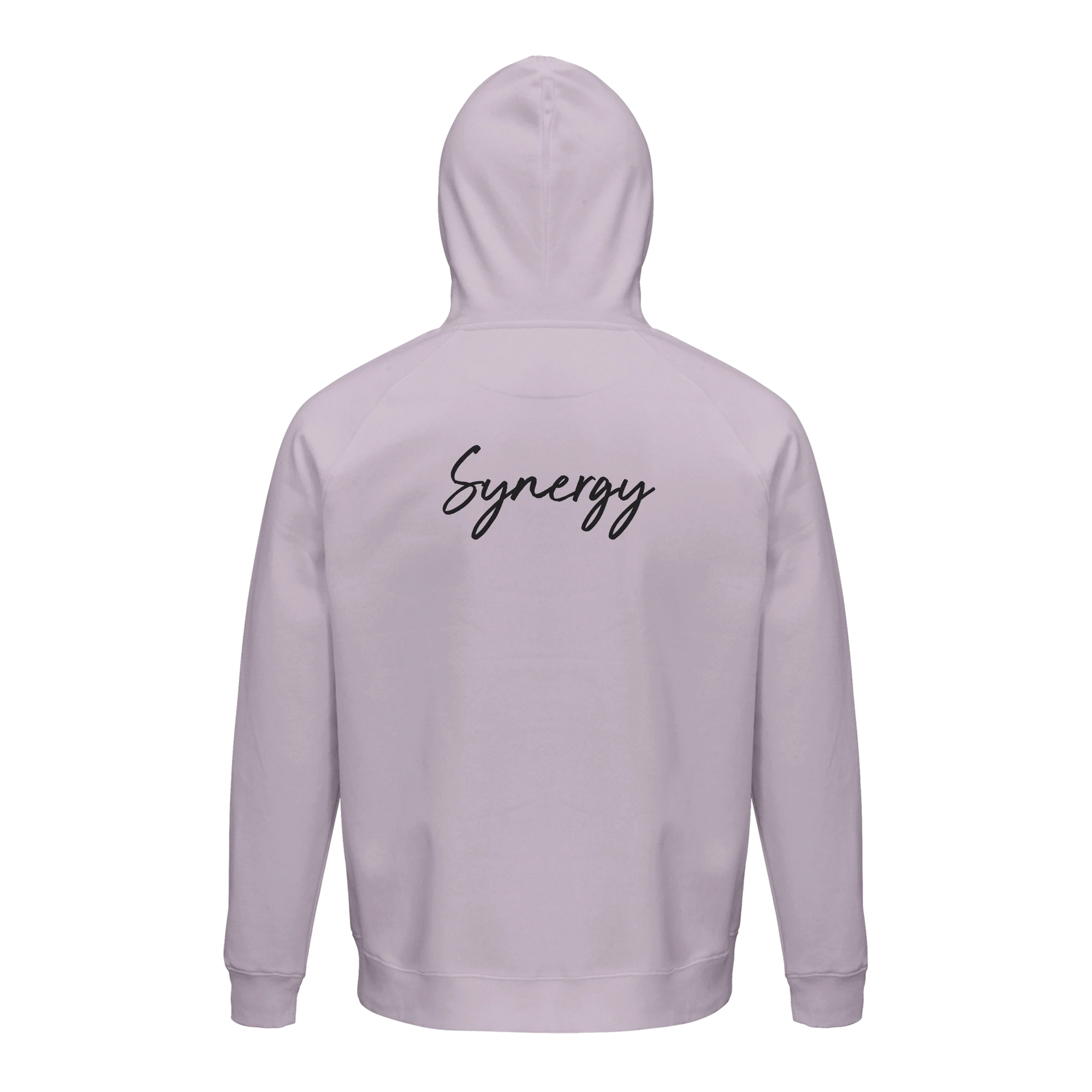 Synergy Synch'd Hands Organic Unisex Hoodie lilak flat back