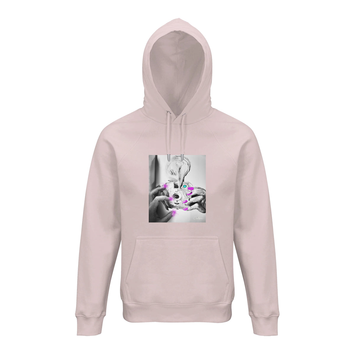 Synergy - "Synch'd Hands" Hoodie Pale Pink 1
