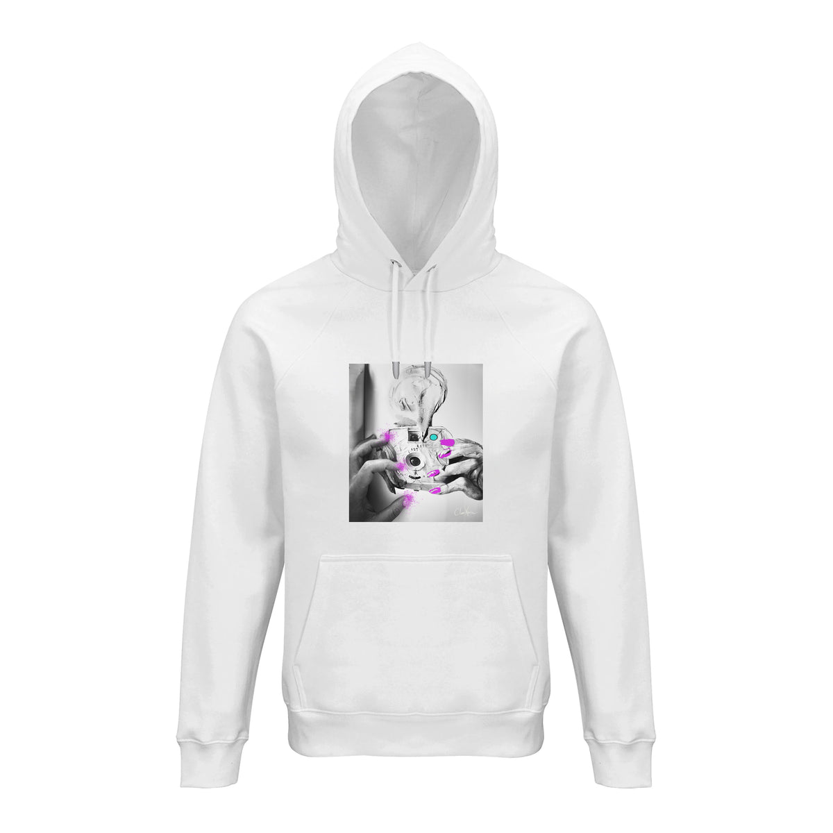 Synergy - "Synch'd Hands" Hoodie White 1