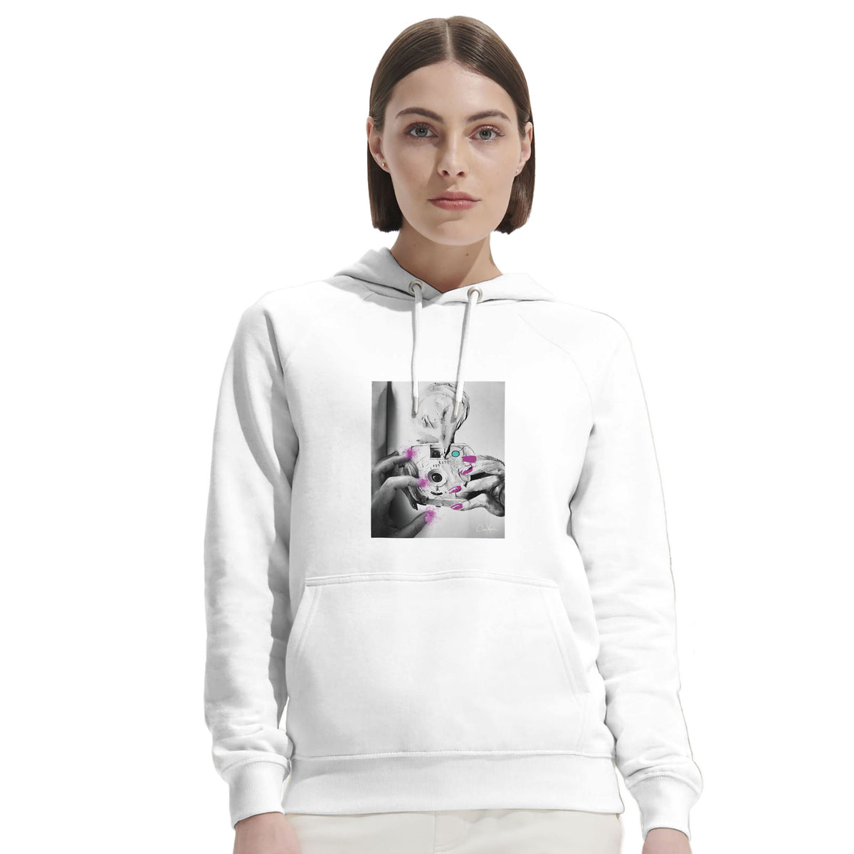 Synergy - "Synch'd Hands" Hoodie White 5