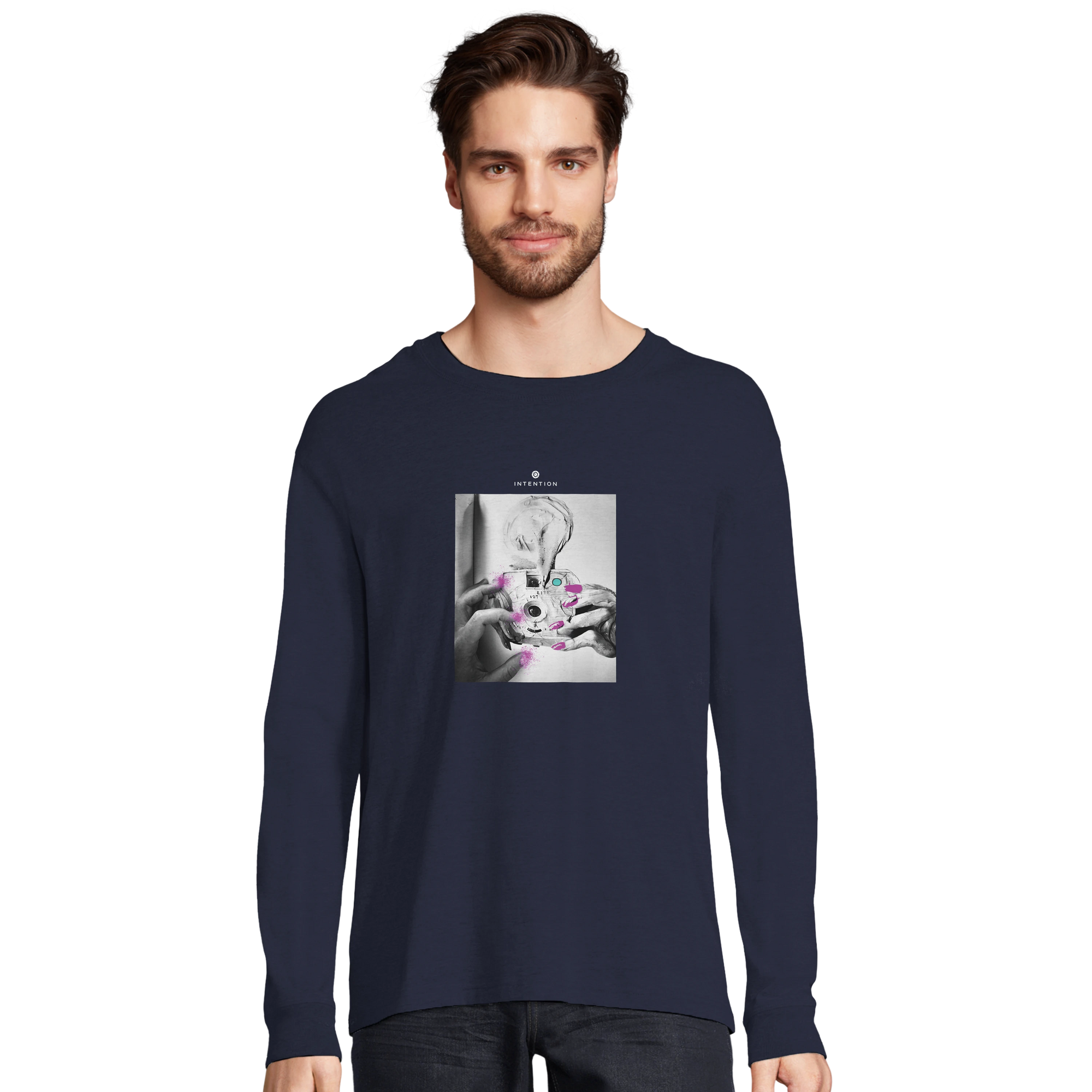 Synergy - "Synch´d Hands" Long sleeve French Navy 3