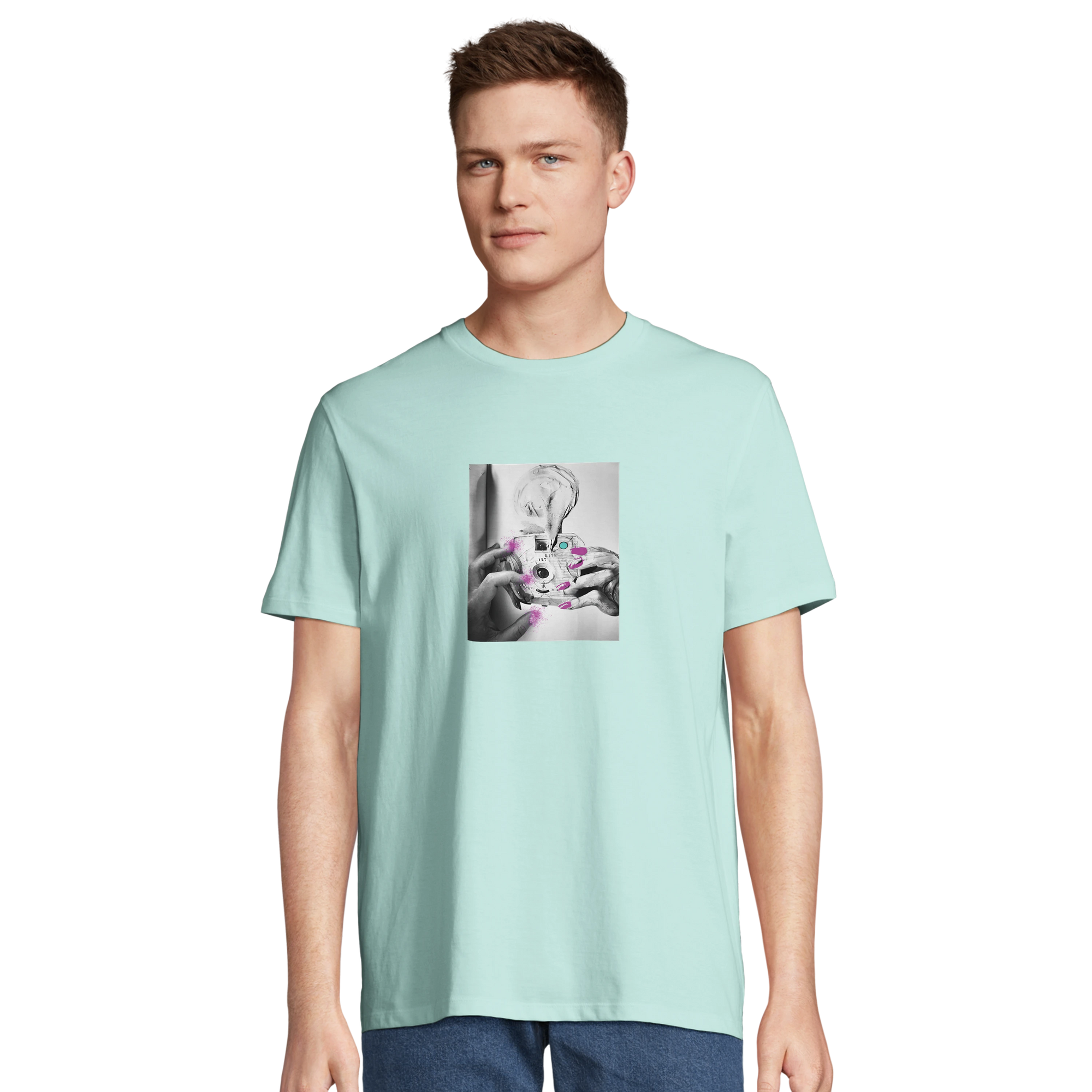 Synergy - "Synch´d Hands" T-shirt arctic blue 4