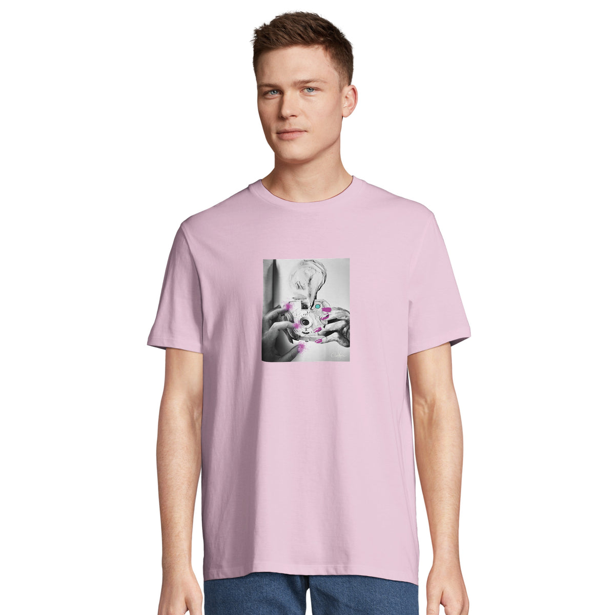 Synergy - "Synch'd Hands" T-shirt Candy Pink 4