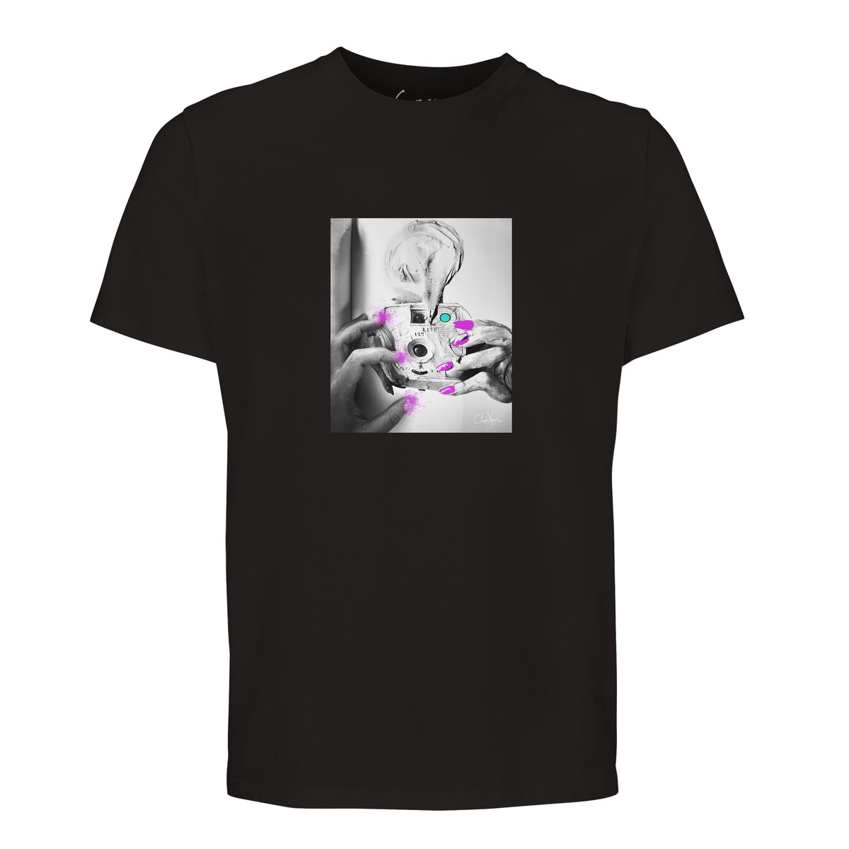 Synergy - "Synch'd Hands" T-shirt Deep Black 1