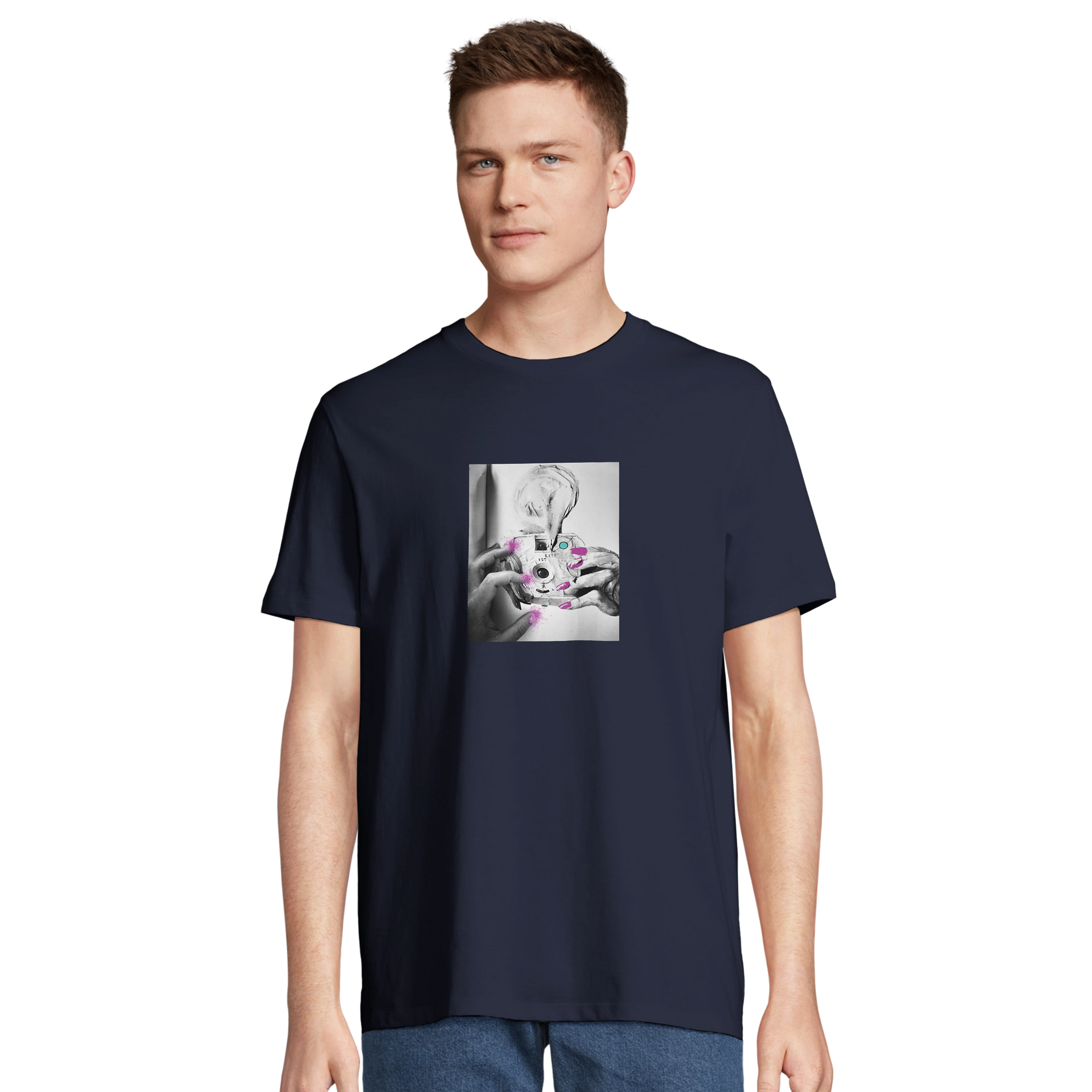 Synergy - "Synch´d Hands" T-shirt French Navy 4