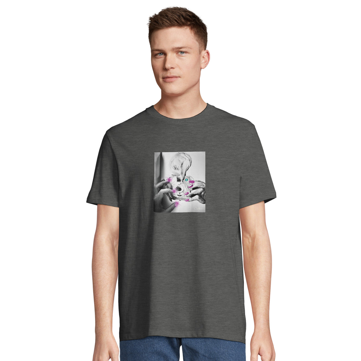 Synergy - "Synch'd Hands" T-shirt Grey Melange 4