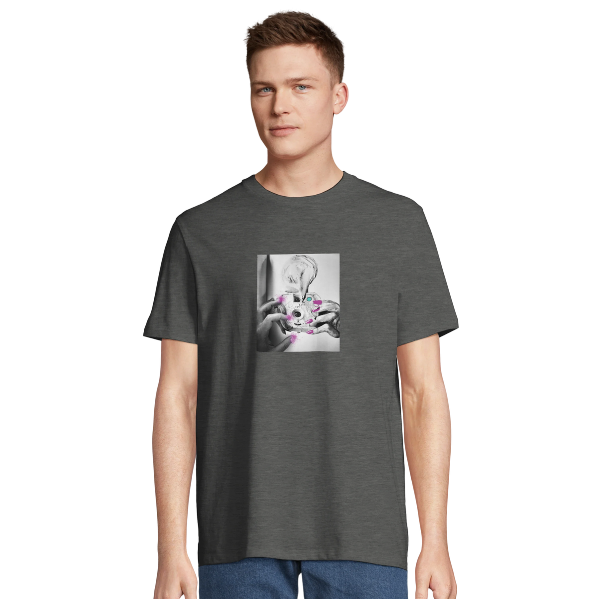 Synergy - "Synch´d Hands" T-shirt Grey Melange 4