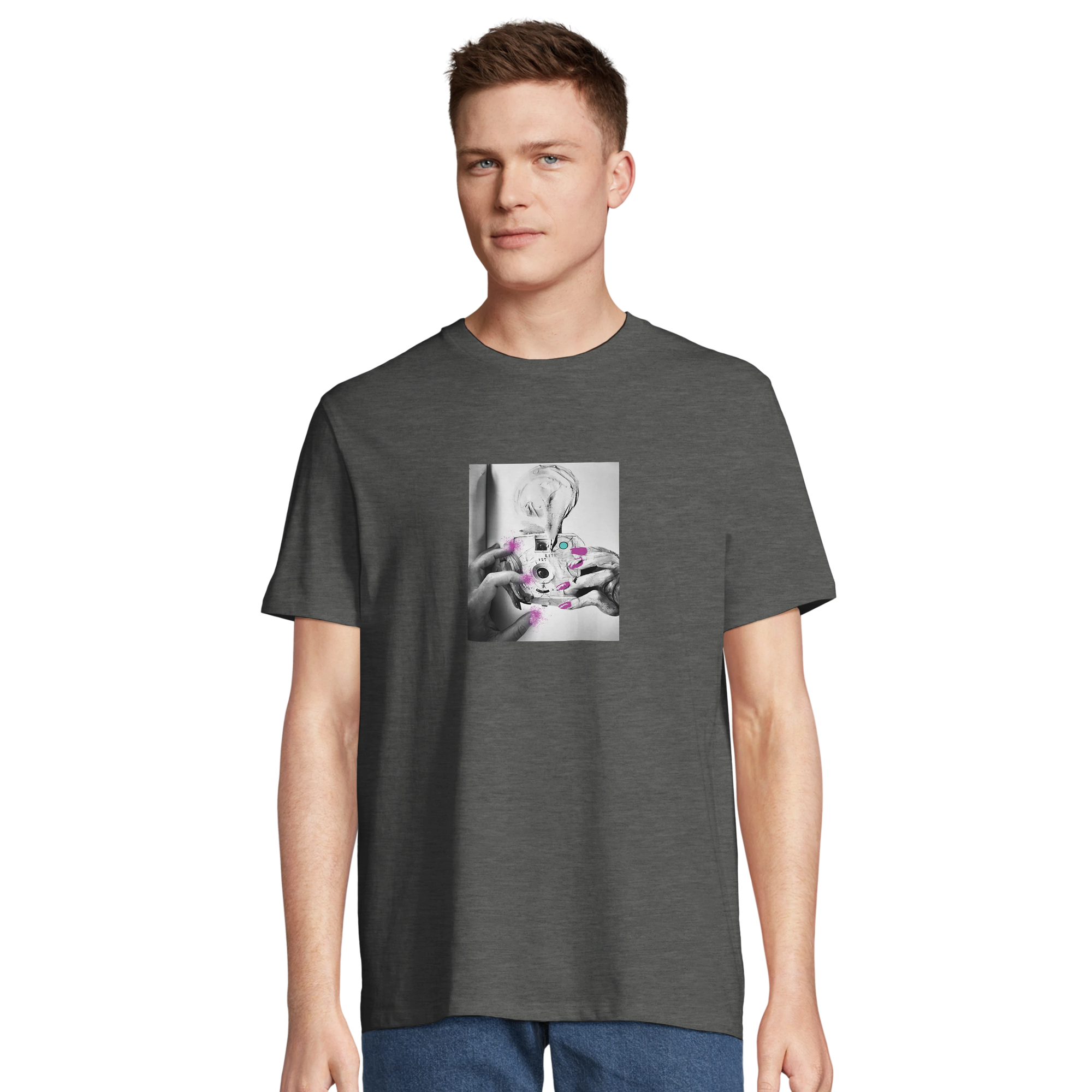 Synergy - "Synch´d Hands" T-shirt Grey Melange 4
