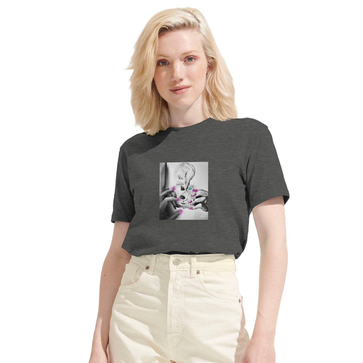 Synergy - "Synch'd Hands" T-shirt Grey Melange 6