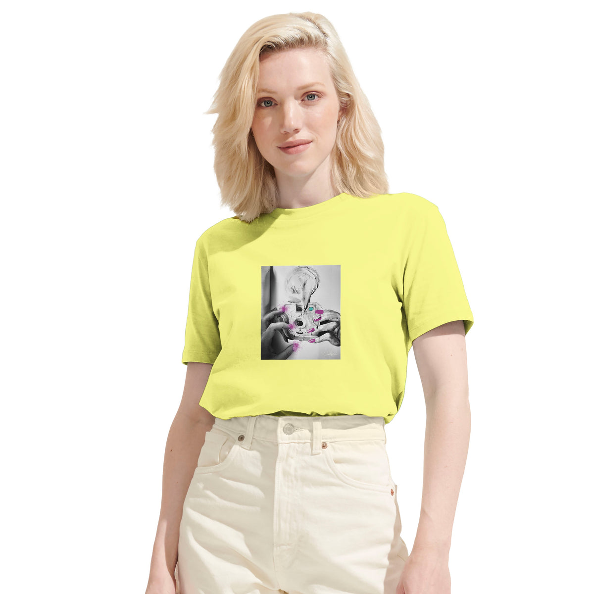Synergy - "Synch'd Hands" T-shirt Light Yellow 6