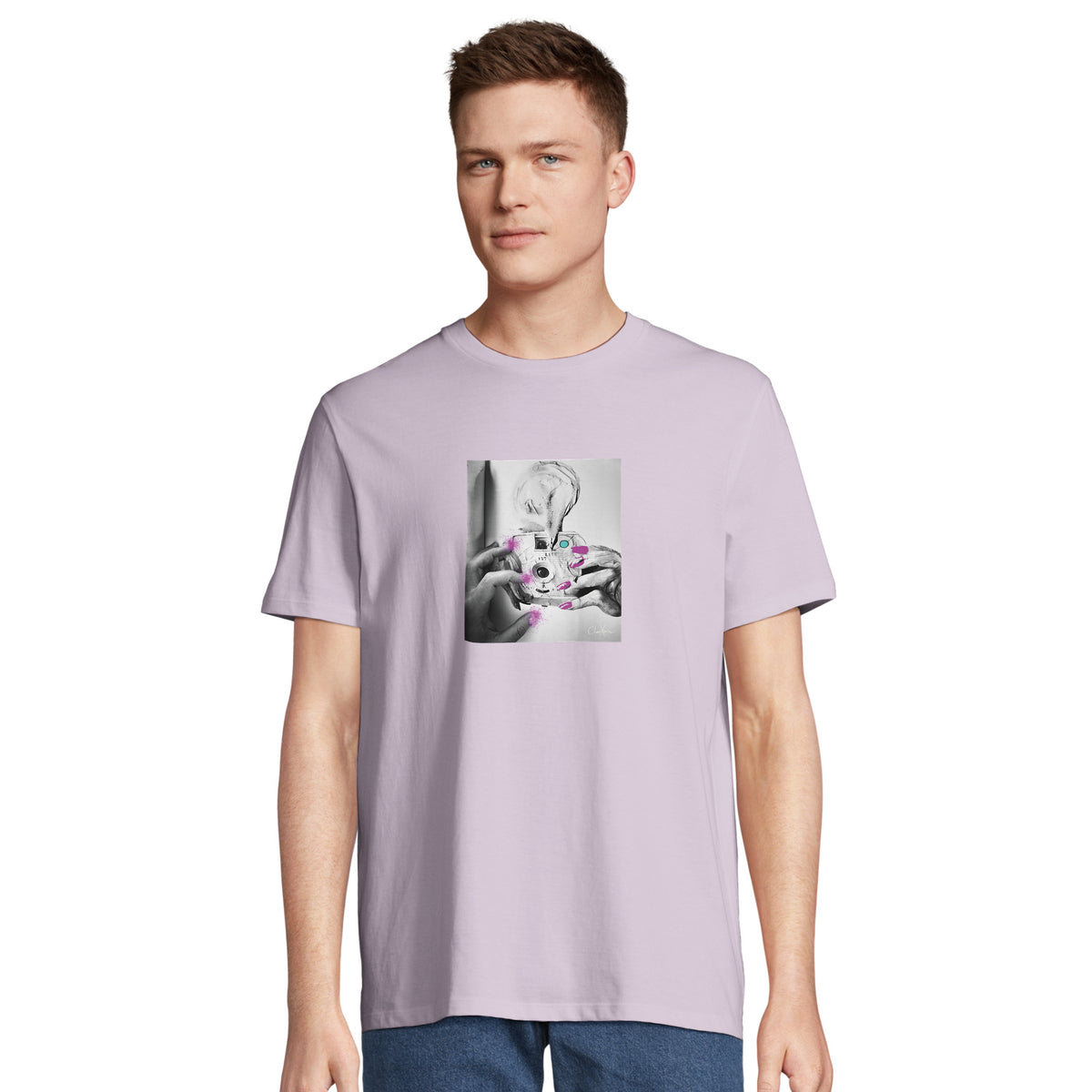Synergy - "Synch'd Hands" T-shirt lilak 4