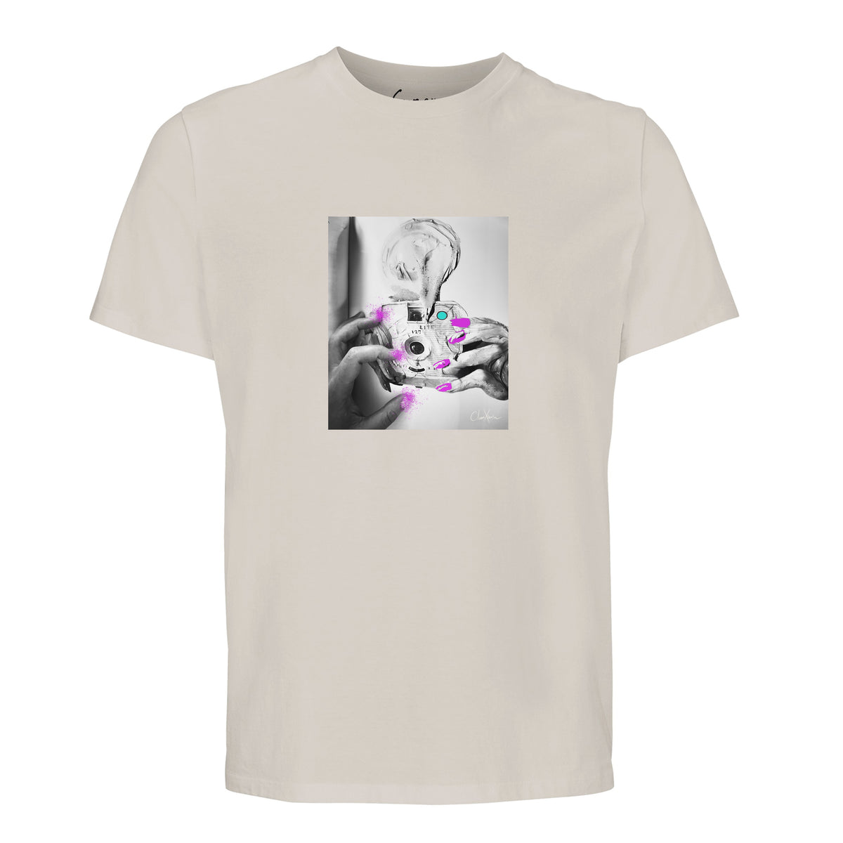 Synergy - "Synch'd Hands" T-shirt Off White 1
