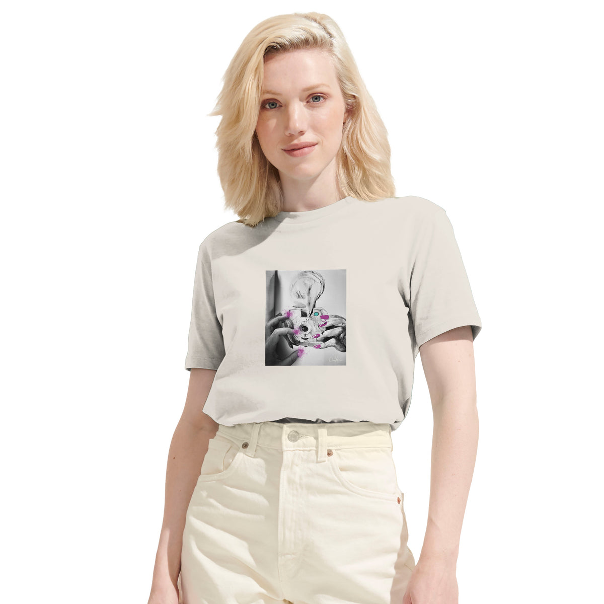 Synergy - "Synch'd Hands" T-shirt Off White 6