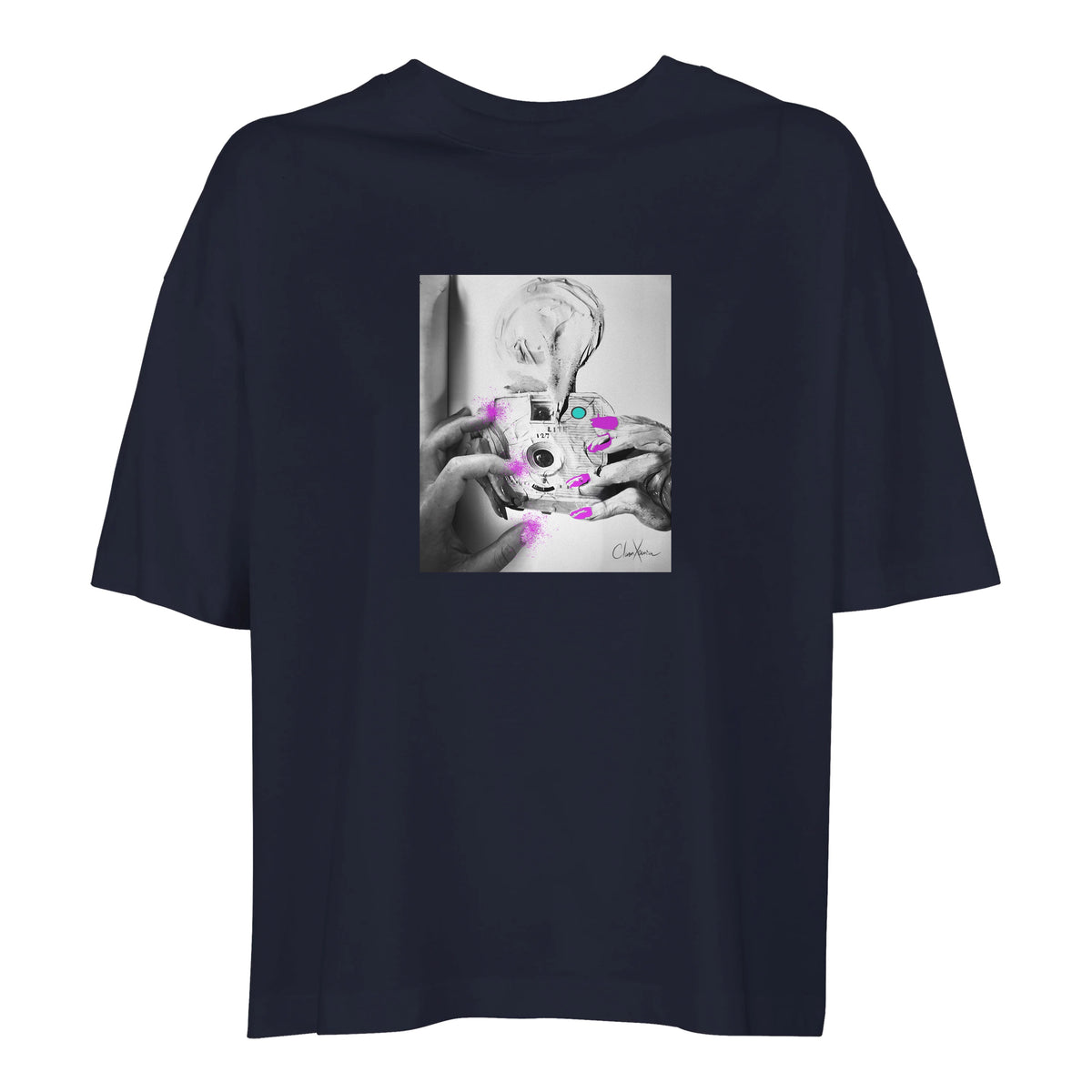 Synergy - "Synch'd Hands" T-shirt French Navy 1