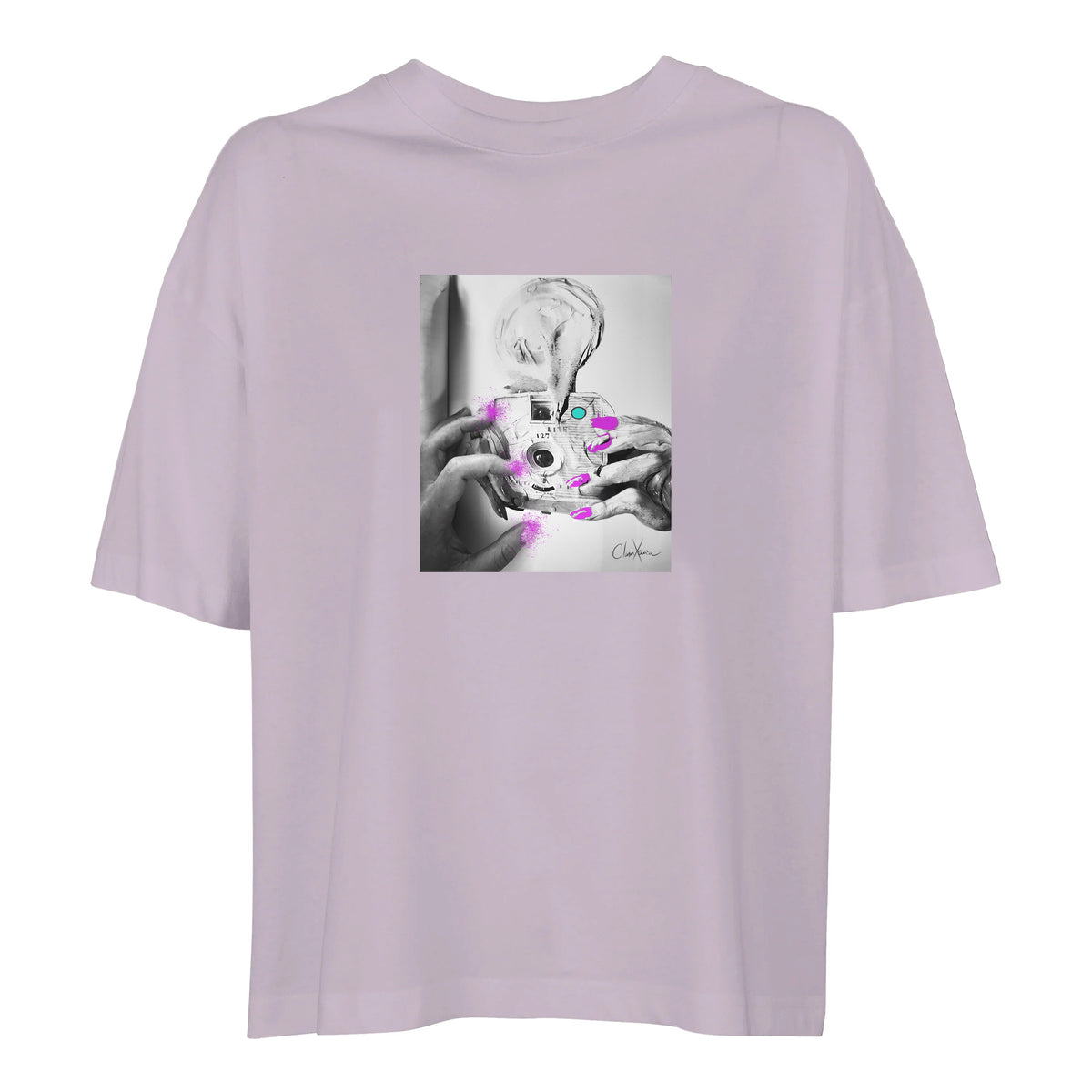Synergy - "Synch'd Hands" T-shirt lilak 1