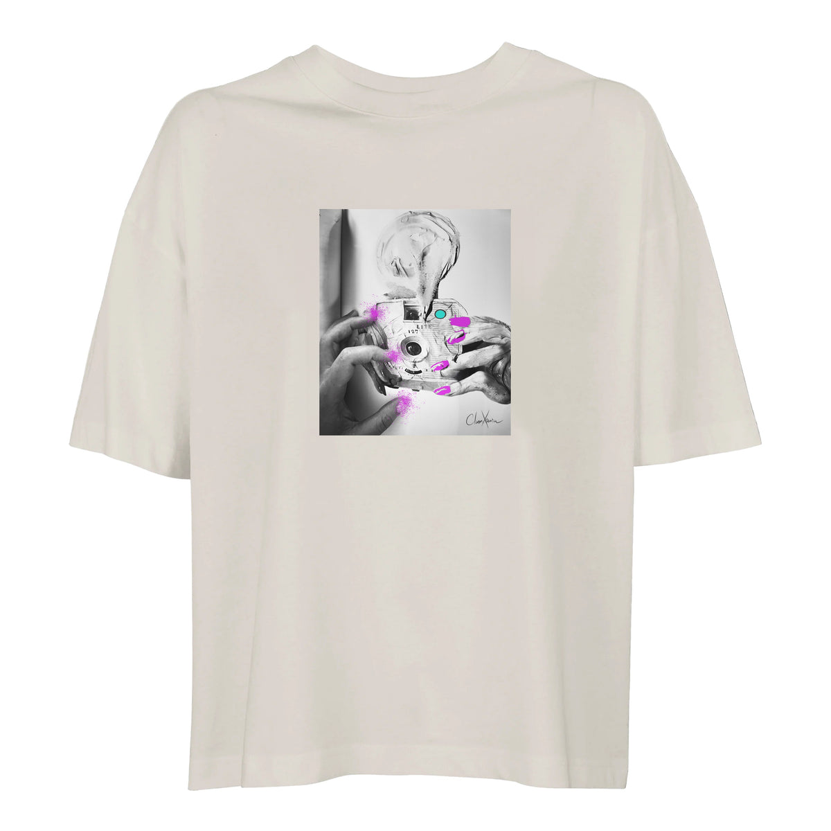 Synergy - "Synch'd Hands" T-shirt Off White 1