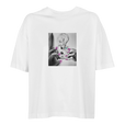 Synergy Synch'd Hands Organic Women's Oversized T-shirt White flat front