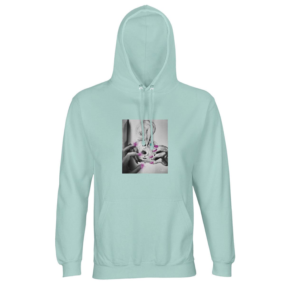 Synergy - "Synch'd Hands" Hoodie arctic blue 1