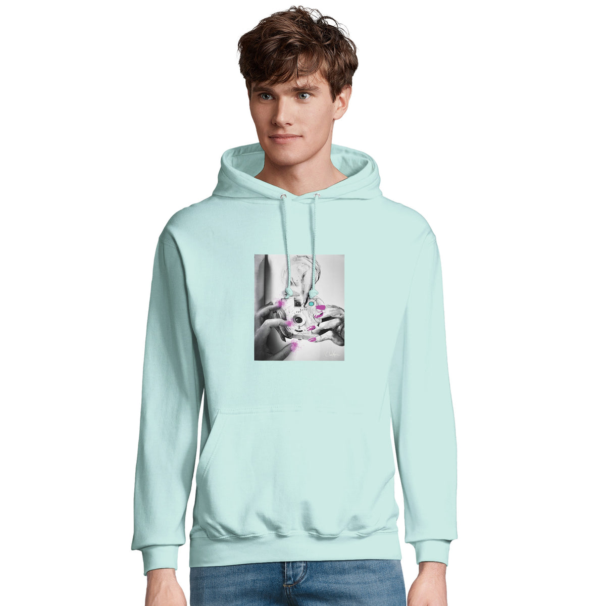 Synergy - "Synch'd Hands" Hoodie arctic blue 4
