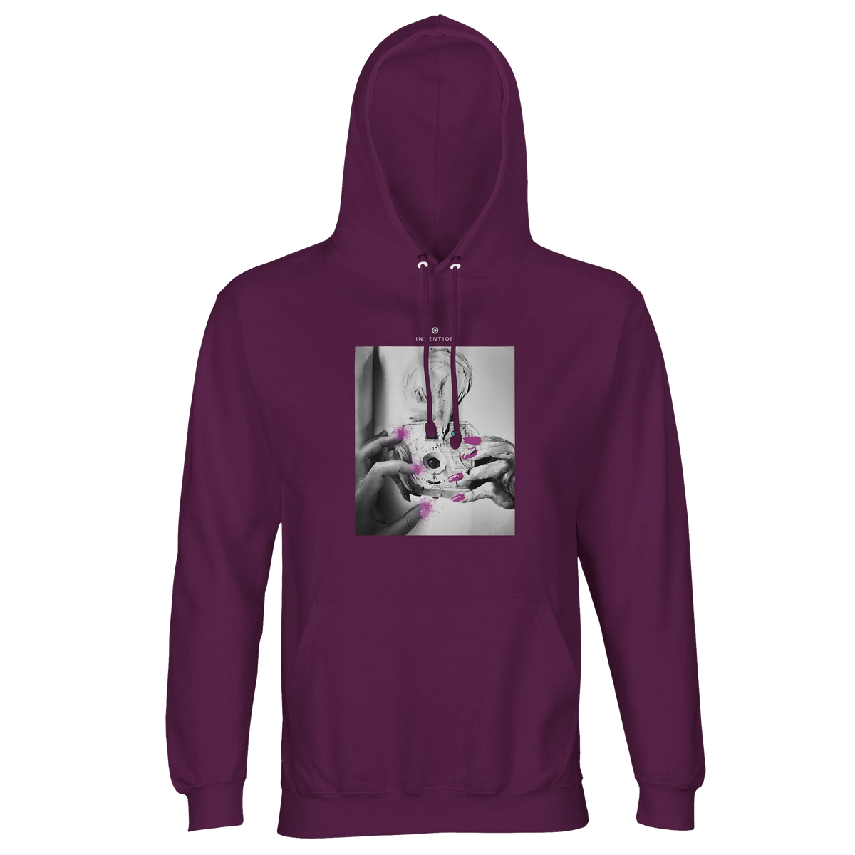 Synergy Synch'd Hands Recycled Blend Unisex Hoodie astral purple flat front