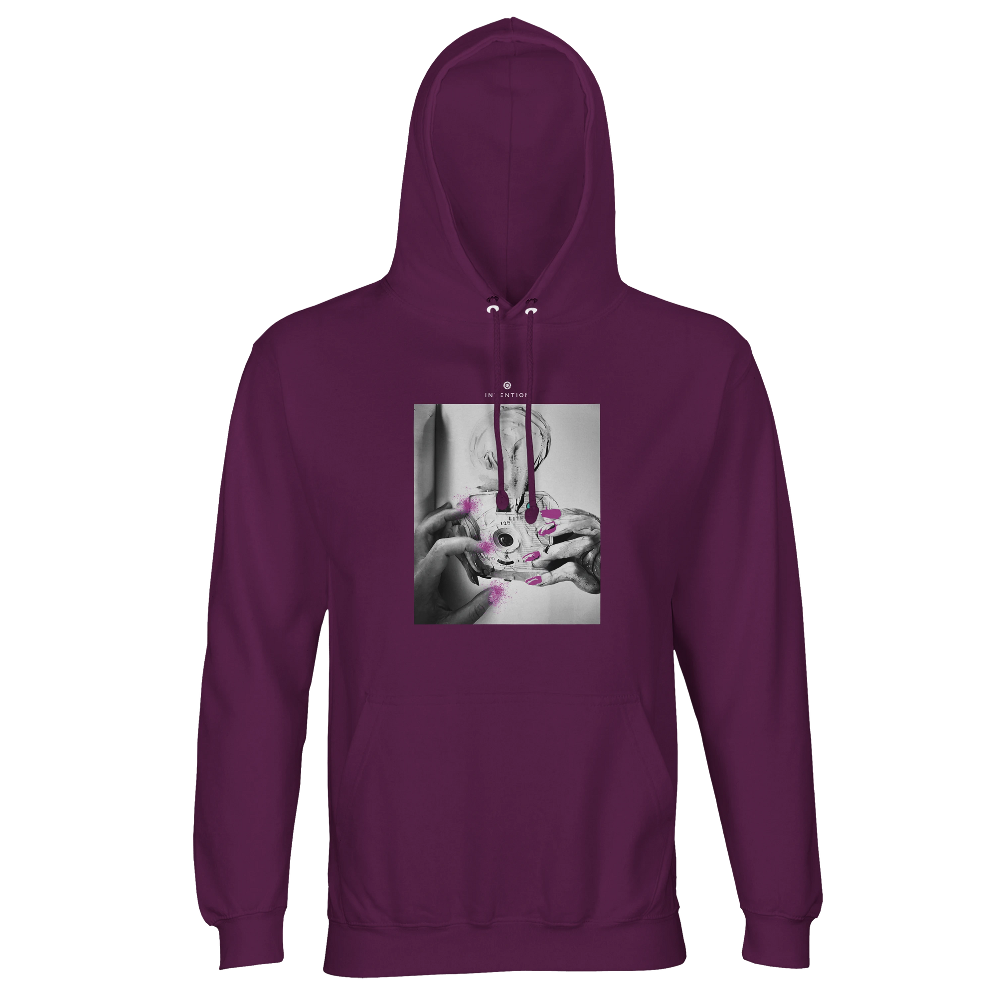 Synergy Synch'd Hands Recycled Blend Unisex Hoodie astral purple flat front