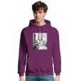 Synergy Synch'd Hands Recycled Blend Unisex Hoodie astral purple model front