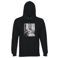 Synergy Synch'd Hands Recycled Blend Unisex Hoodie Black flat front