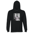 Synergy Synch'd Hands Recycled Blend Unisex Hoodie Black flat front
