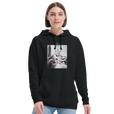 Synergy Synch'd Hands Recycled Blend Unisex Hoodie Black second model front