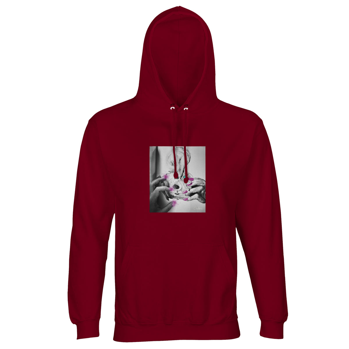 Synergy - "Synch'd Hands" Hoodie Burgundy 1