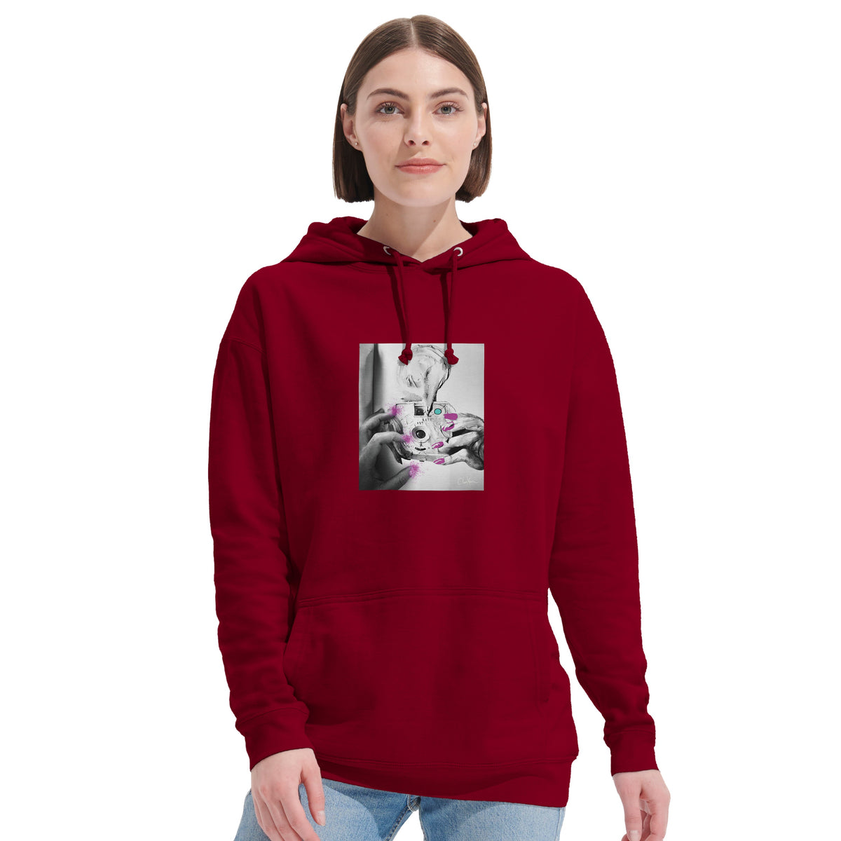 Synergy - "Synch'd Hands" Hoodie Burgundy 6