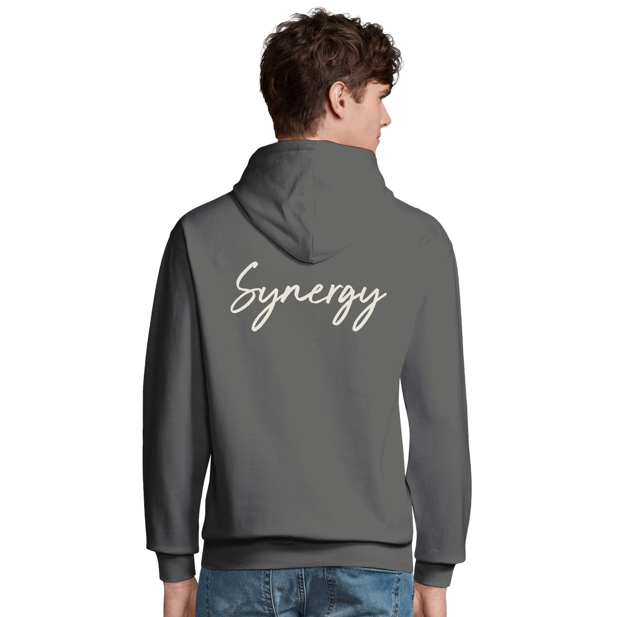 Synergy - "Synch'd Hands" Hoodie charcoal melange 5