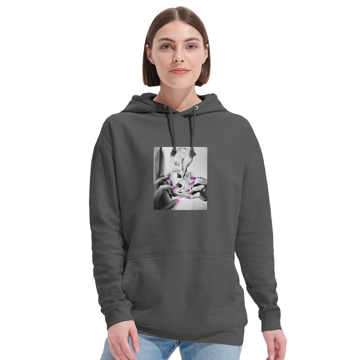 Synergy - "Synch'd Hands" Hoodie charcoal melange 6
