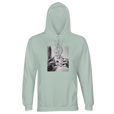 Synergy Synch'd Hands Recycled Blend Unisex Hoodie creamy green flat front