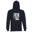 Synergy Synch'd Hands Recycled Blend Unisex Hoodie French Navy flat front