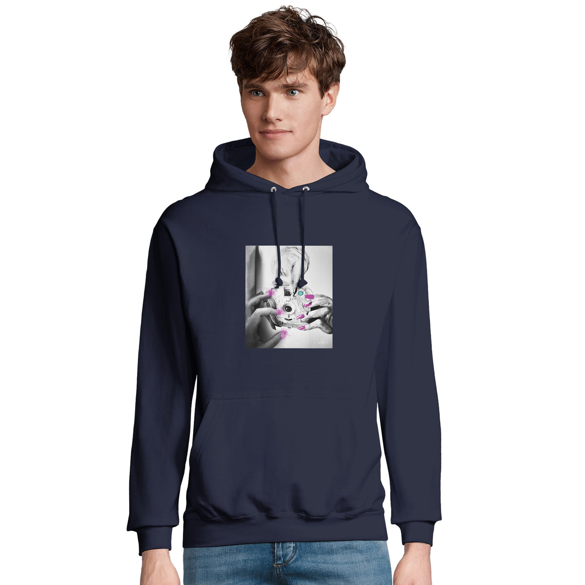 Synergy - "Synch'd Hands" Hoodie French Navy 4
