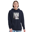 Synergy Synch'd Hands Recycled Blend Unisex Hoodie French Navy second model front