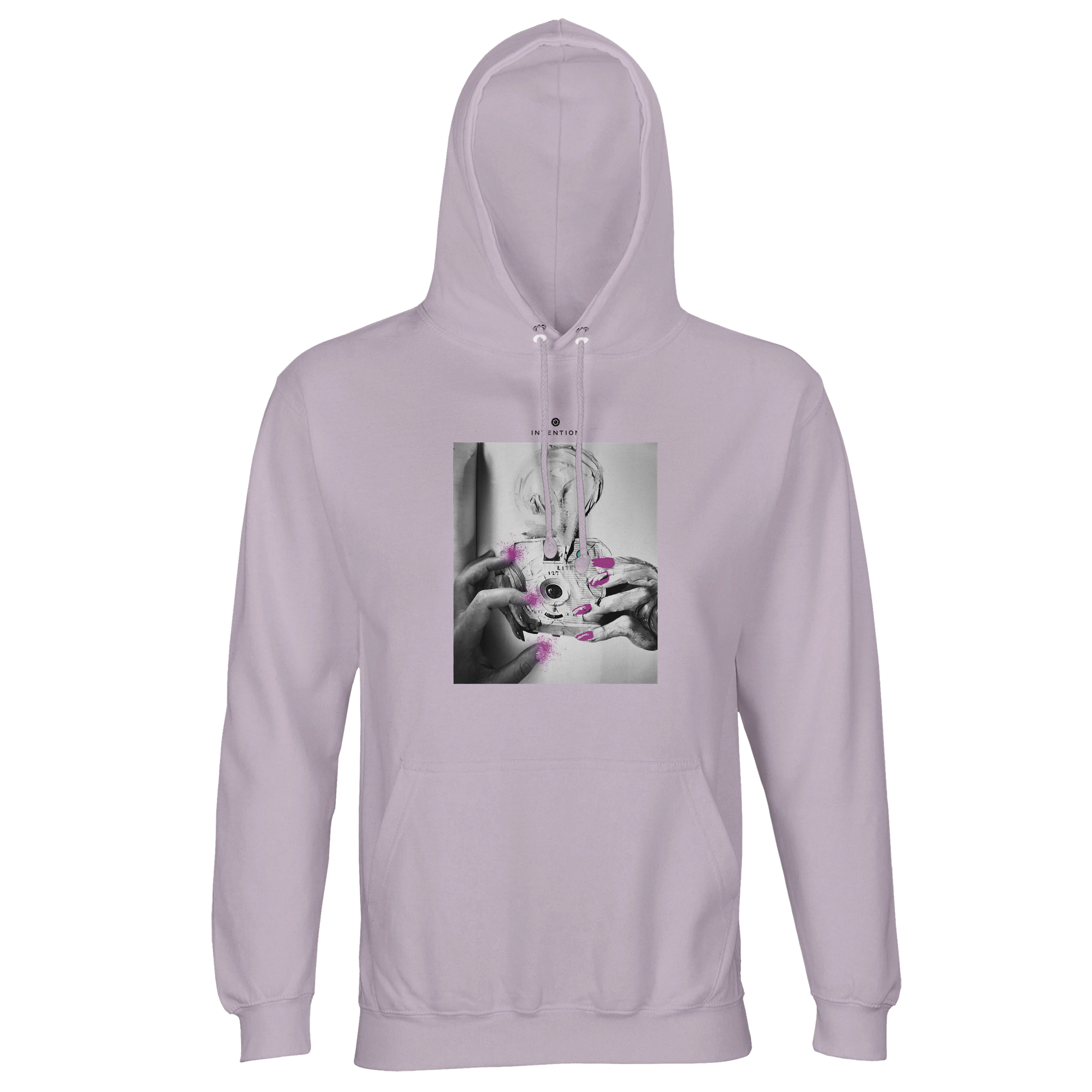 Synergy Synch'd Hands Recycled Blend Unisex Hoodie lilak flat front