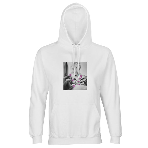 Synergy - "Synch'd Hands" Hoodie White 1