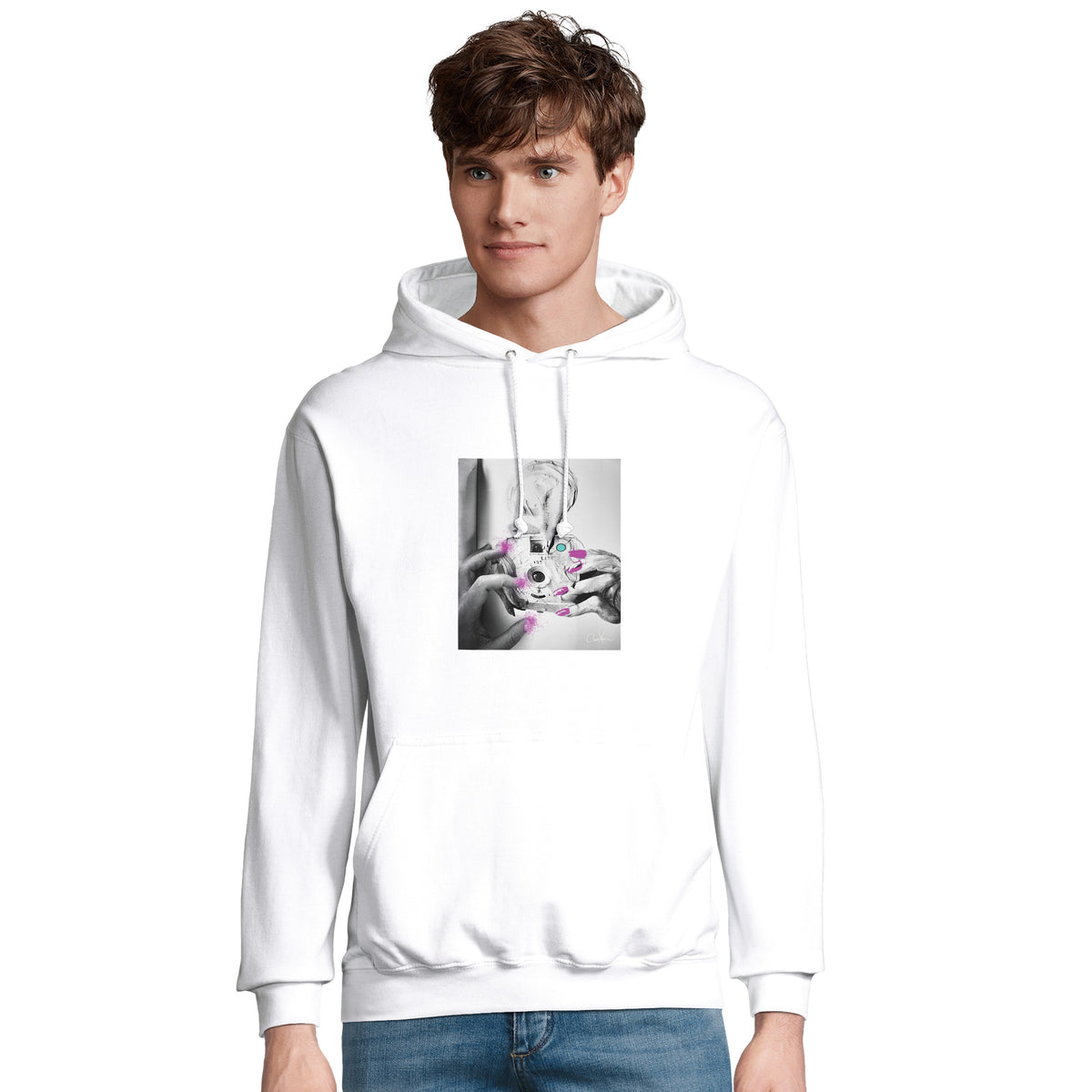 Synergy - "Synch'd Hands" Hoodie White 4