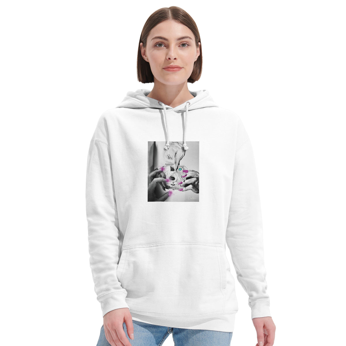 Synergy - "Synch'd Hands" Hoodie White 6