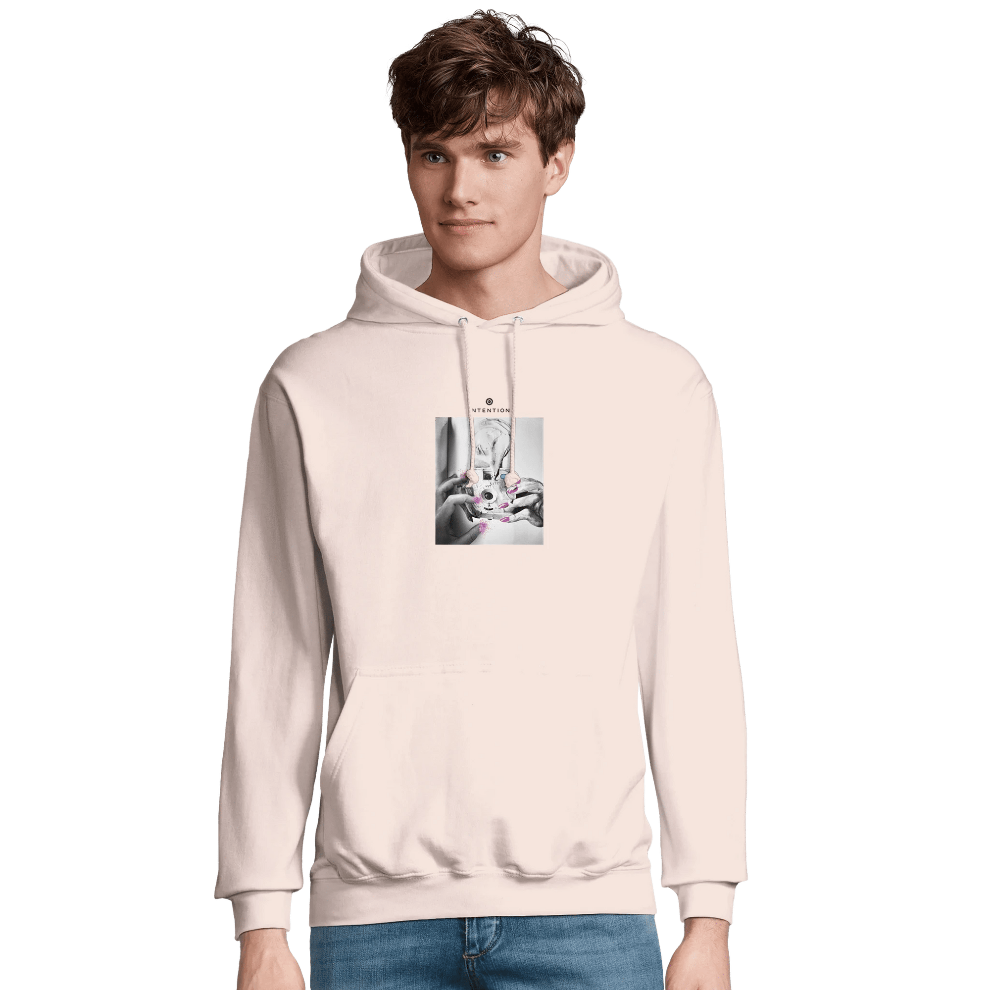 Synergy - "Synch´d Hands" Hoodie creamy pink XS 3