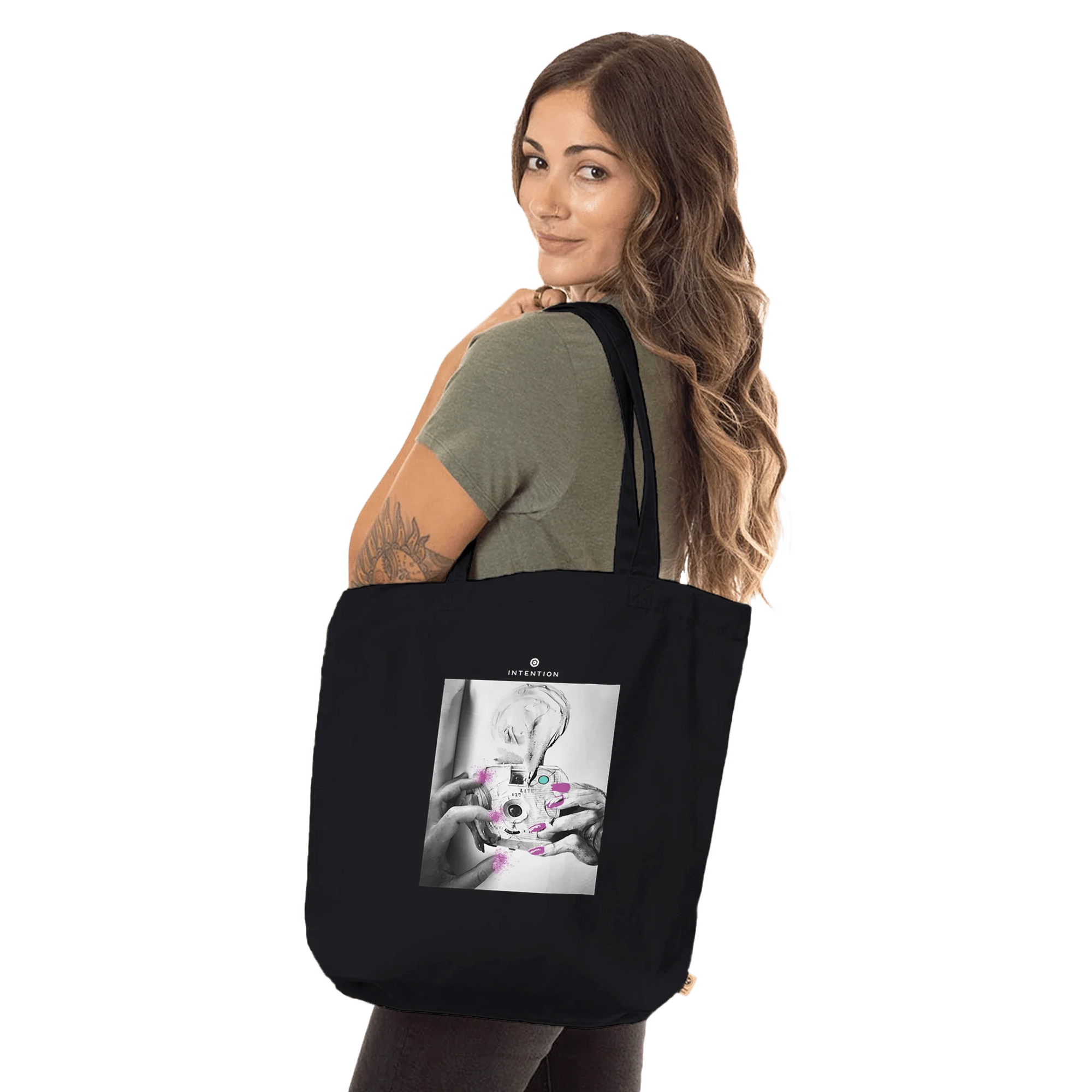 Synergy - "Synch´d Hands" Tote Bag Black 4
