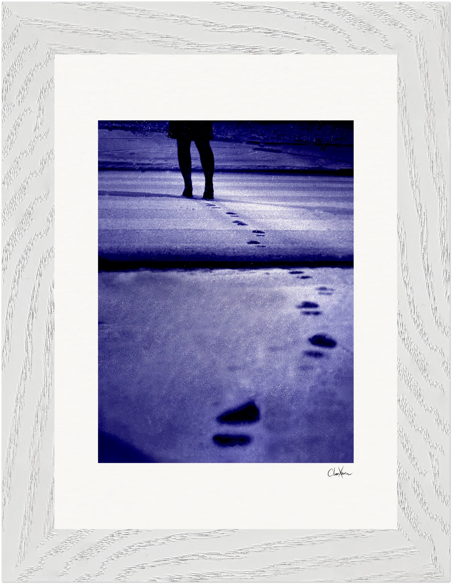 The Unwritten Path Framed print 13x18 cm / 5x7″ White frame 7