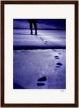 The Unwritten Path Framed print 21x29.7 cm / 8x12" Dark wood frame 45