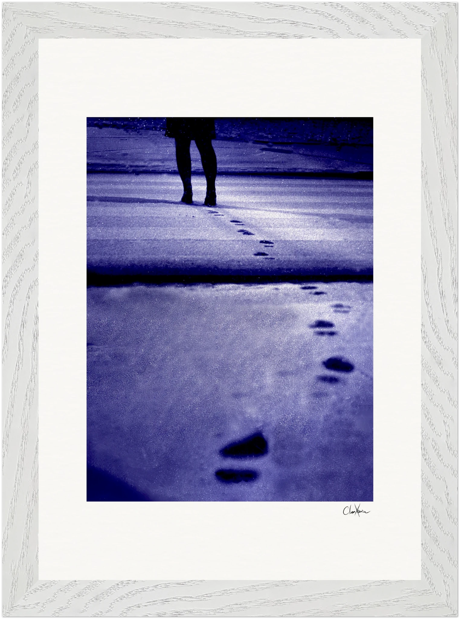 The Unwritten Path Framed print 21x29.7 cm / 8x12" White frame 8