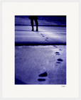 The Unwritten Path, fine art photography by ClaraXenia. Framed print 40x50 cm / 16x20″ White frame 14