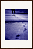 The Unwritten Path, fine art photography by ClaraXenia. Framed print 40x60 cm / 16x24″ Dark wood frame 51